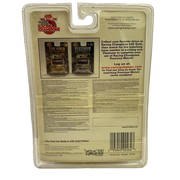 Racing Champions 24K Gold Plated Issue 12G #97 John Deere 1:64 Scale Diecast Car - Picture 7 of 8